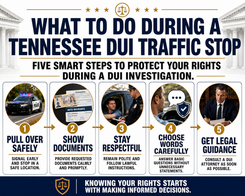 Infographic Guide for Tennessee DUI Traffic Stop